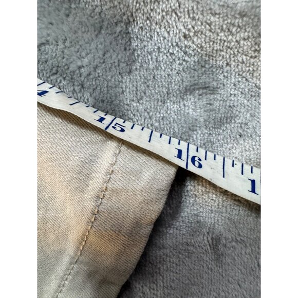 Gloria Vanderbilt Womens Beige Capri Pants Size 16 With Woven Belt & Button Acce - Picture 11 of 15